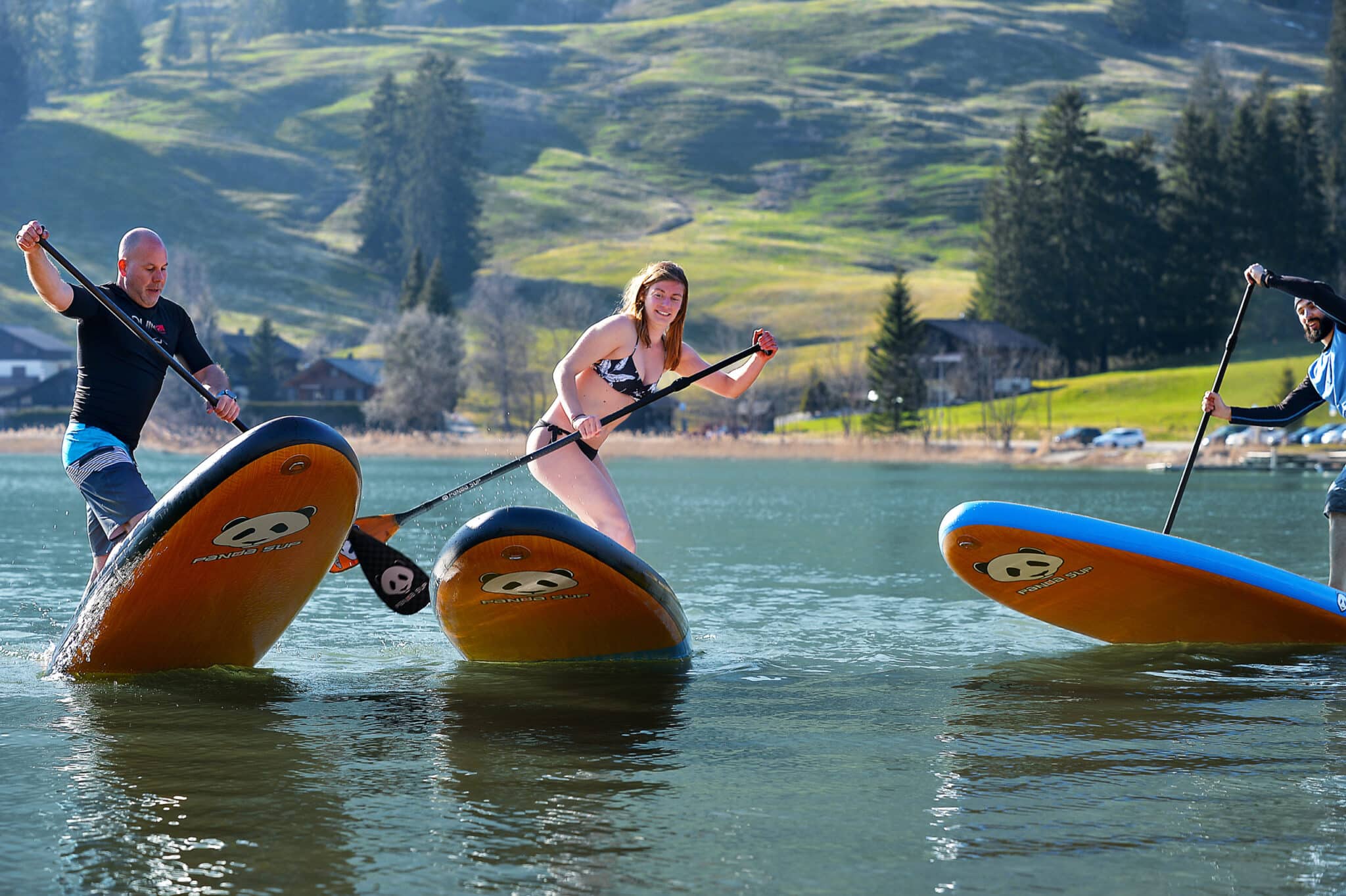 Stand Up Paddle PandaSUP auf Schwarzsee