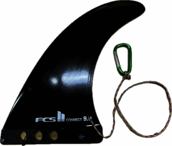 FCS II SUP Connect 9“ Finne US-Box mit Schnellverschluss + Sicherungskarabiner